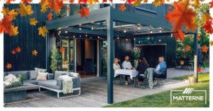 pergola en automne